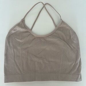 Taupe Bra Tank Top